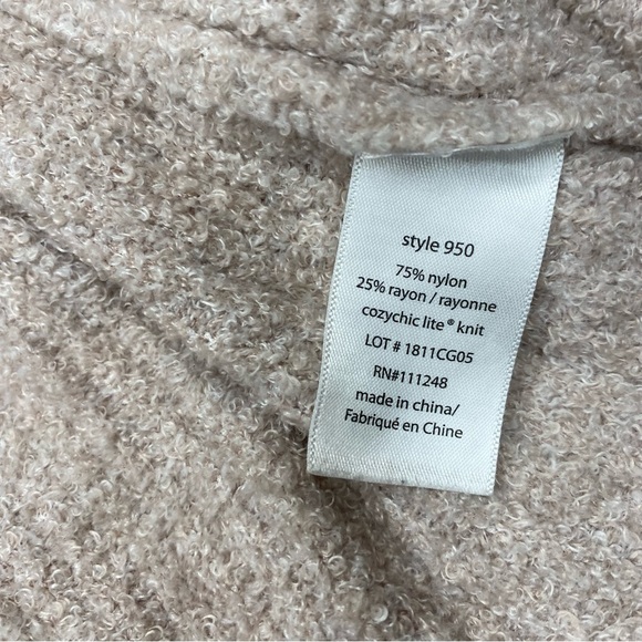 Barefoot Dreams Pink Blush Cozy Chic Lite Knit Soft Robe with Tie / Large / XL - Picture 5 of 8